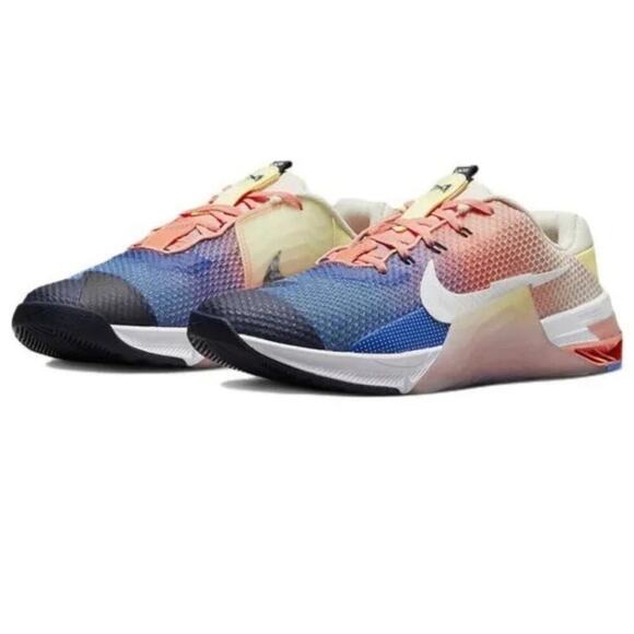 Nike Metcon 7 AMP Gym Training Shoe Multi-Color White DM0259-900 Men’s Size 9 - Picture 1 of 16